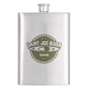 Saint Joe River Idaho Kayaking Hip Flask