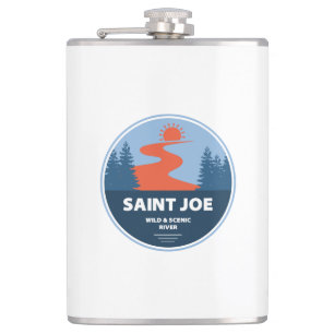 Saint Joe Wild And Scenic River Idaho Hip Flask