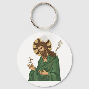 Saint John Baptist East Europian Church Orthodox Key Ring