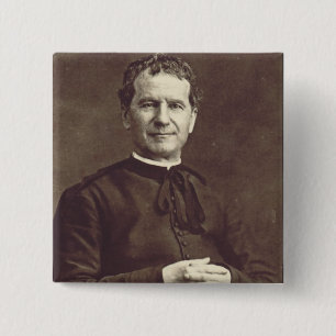 Saint John Bosco Father and Teacher of Youth 15 Cm Square Badge