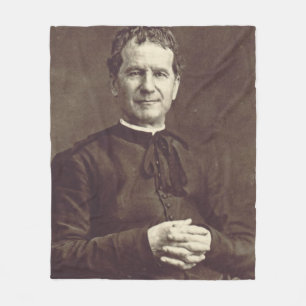 Saint John Bosco Father and Teacher of Youth Fleece Blanket