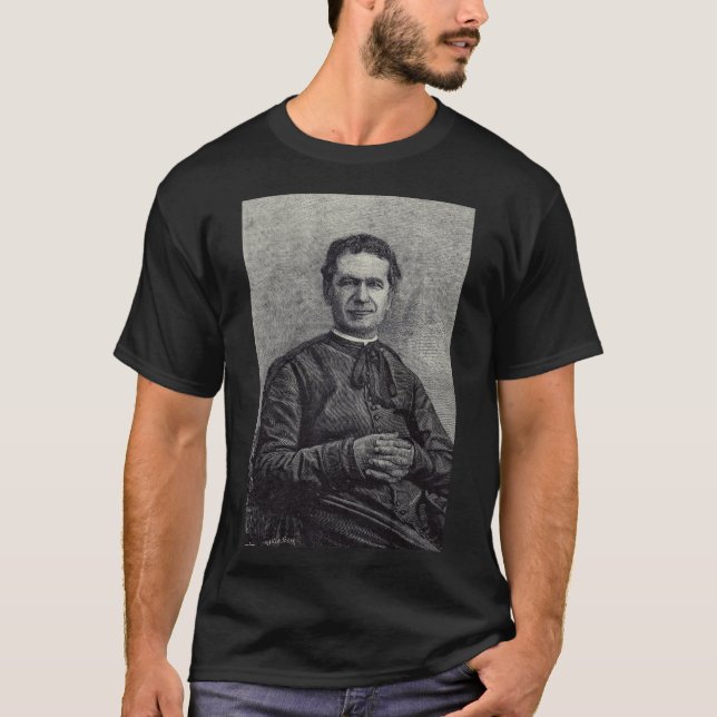 Saint John Bosco Father and Teacher of Youth T-Shirt (Front)