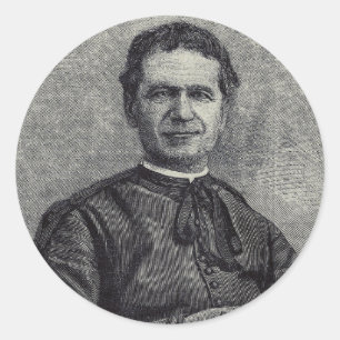 Saint John Bosco Patron of Youth Catholic Art Classic Round Sticker