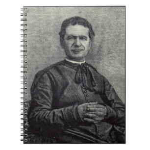 Saint John Bosco Patron of Youth Catholic Art Notebook