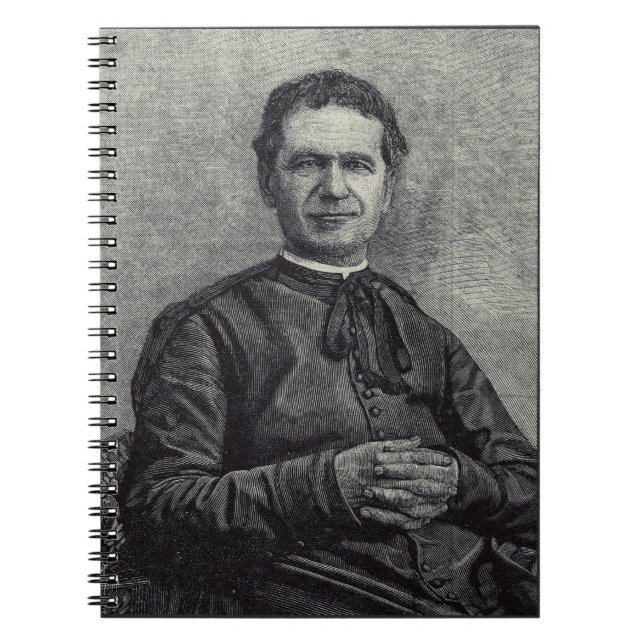 Saint John Bosco Patron of Youth Catholic Art Notebook (Front)