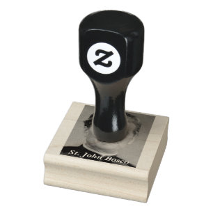 Saint John Bosco Portrait Rubber Stamp