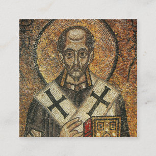 Saint John Chrysostom Doctor of the Church Square Business Card