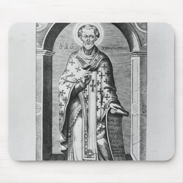 Saint John Chrysostome, 17th century Mouse Mat (Front)