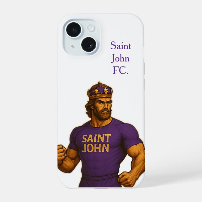Saint John FC iPhone 15 Case (Back)