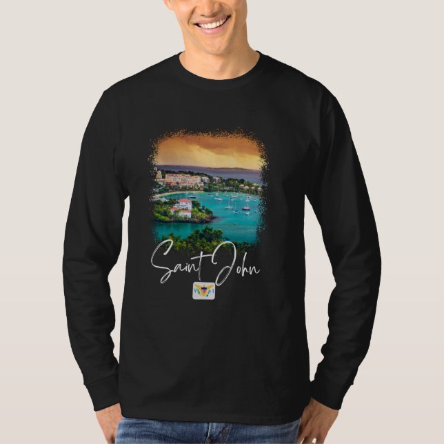 Saint John Island Sunset T-Shirt (Front)