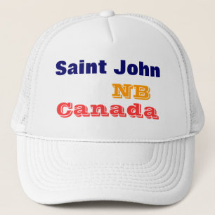 Saint John NB Canada Trucker Hat