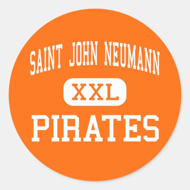 Saint John Neumann - Pirates - High - Philadelphia Classic Round Sticker (Front)