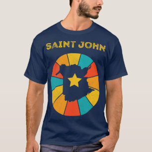 Saint John New Brunswick Canada Vintage Distressed T-Shirt