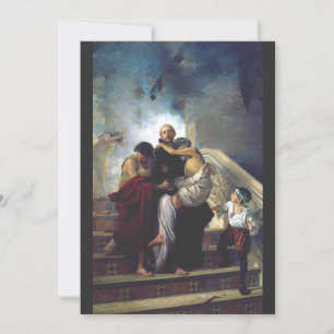 Saint John of God Patron of Hospitals Catholic Art Invitation