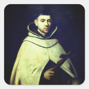 Saint John of the Cross by Zurbarán Square Sticker