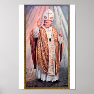 Saint John Paul II - Beloved Pope from Poland. Poster