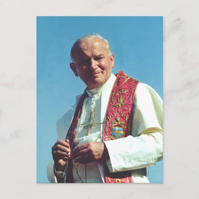 Saint John Paul II Pilgrim of Mercy Postcard (Front)