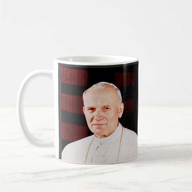 Saint John Paul II Pope of Hope and Peace Coffee Mug (Left)