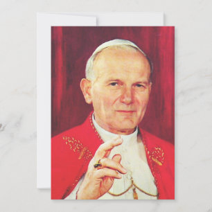 Saint John Paul II The Great Communicator Fine Art Holiday Card