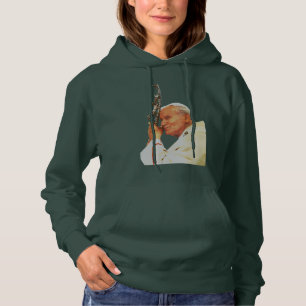 Saint John Paul II The Great Communicator Fine Art Hoodie
