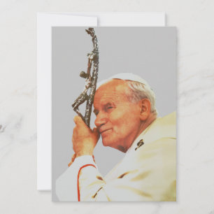 Saint John Paul II The Great Communicator Fine Art Invitation