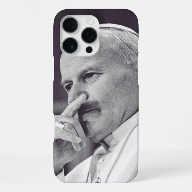 Saint John Paul II The Great Communicator Fine Art iPhone Case (Back)