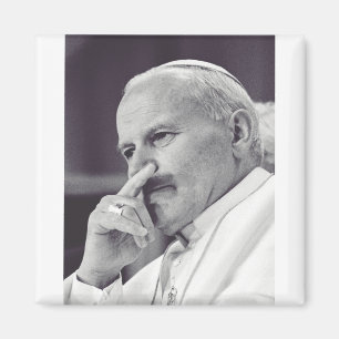 Saint John Paul II The Great Communicator Fine Art Magnet
