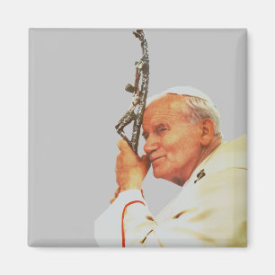 Saint John Paul II The Great Communicator Fine Art Magnet