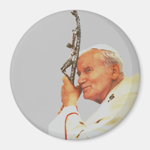 Saint John Paul II The Great Communicator Fine Art Magnet