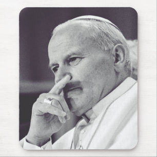 Saint John Paul II The Great Communicator Fine Art Mouse Mat