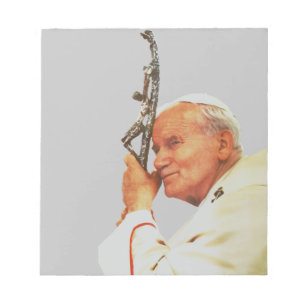 Saint John Paul II The Great Communicator Fine Art Notepad