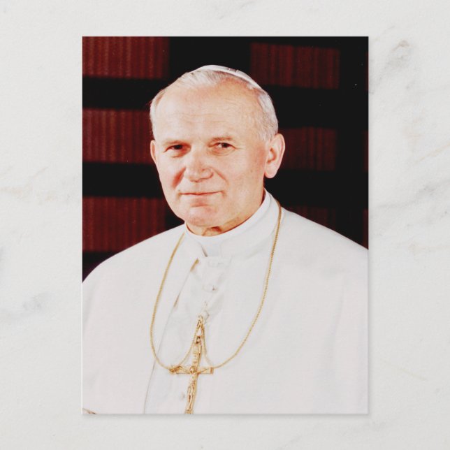 Saint John Paul II The Great Communicator Fine Art Postcard (Front)