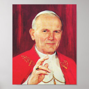 Saint John Paul II The Great Communicator Fine Art Poster