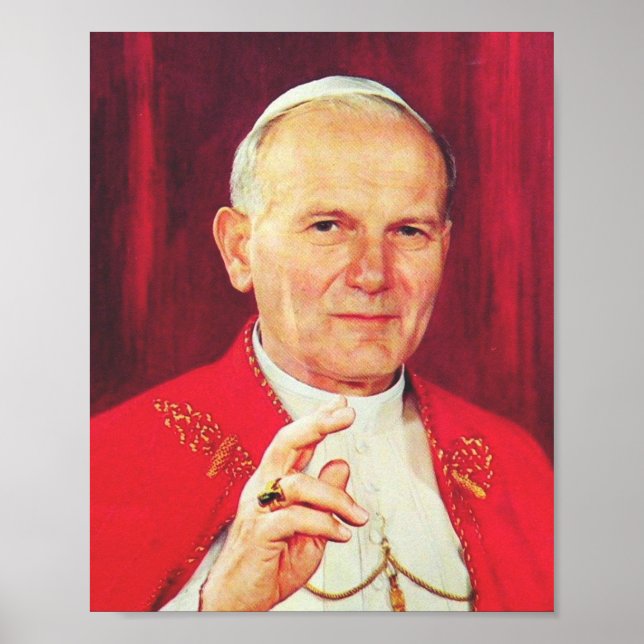 Saint John Paul II The Great Communicator Fine Art Poster (Front)