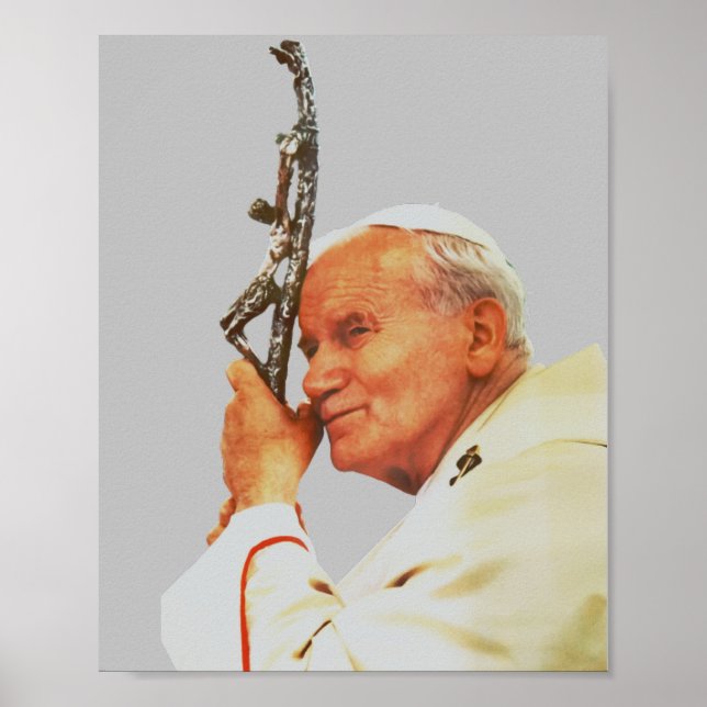 Saint John Paul II The Great Communicator Fine Art Poster (Front)