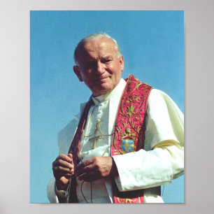 Saint John Paul II The Great Communicator Fine Art Poster