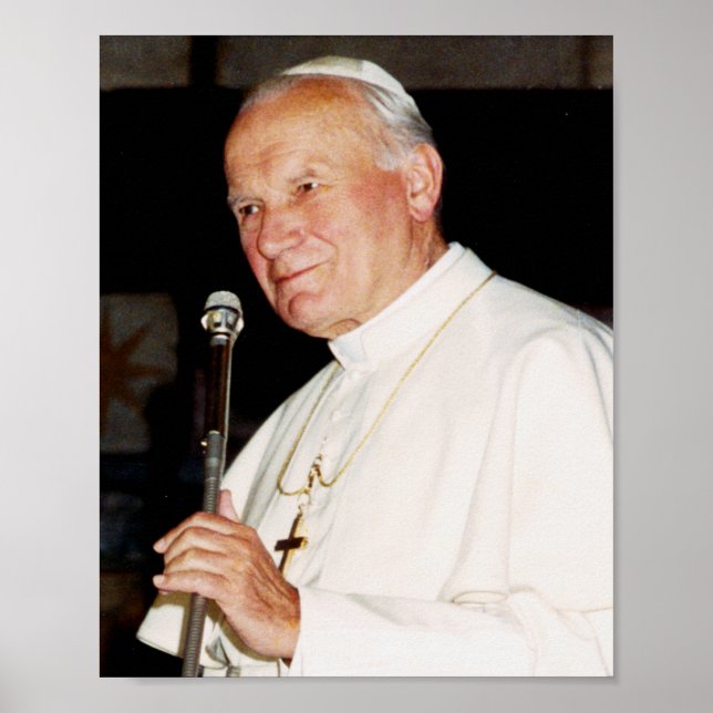 Saint John Paul II The Great Communicator Fine Art Poster (Front)