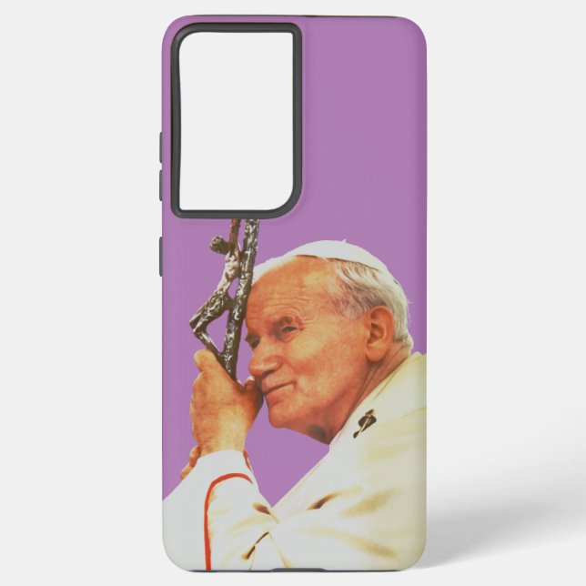 Saint John Paul II The Great Communicator Fine Art Samsung Galaxy S21+ Case (Back)