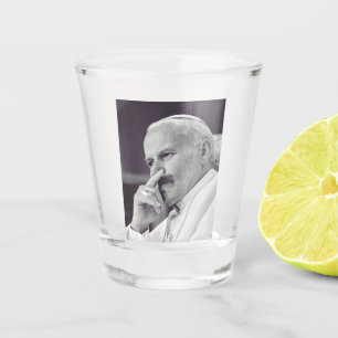Saint John Paul II The Great Communicator Fine Art Shot Glass