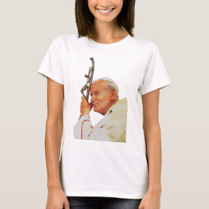 Saint John Paul II The Great Communicator Fine Art T-Shirt