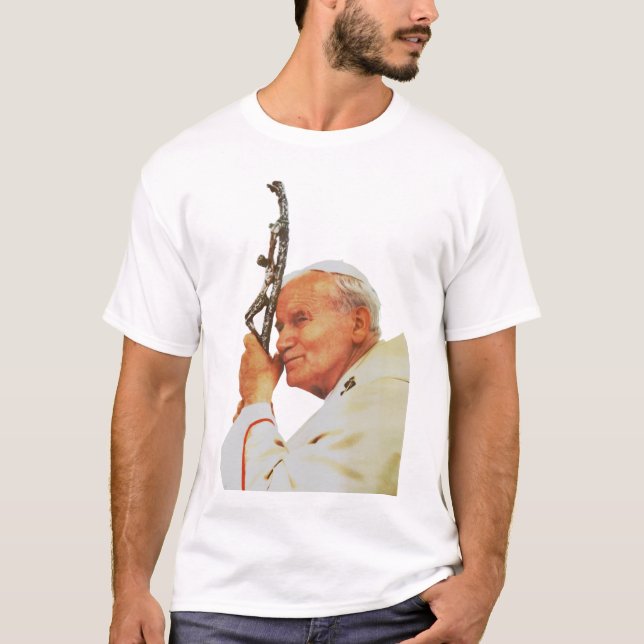 Saint John Paul II The Great Communicator Fine Art T-Shirt (Front)