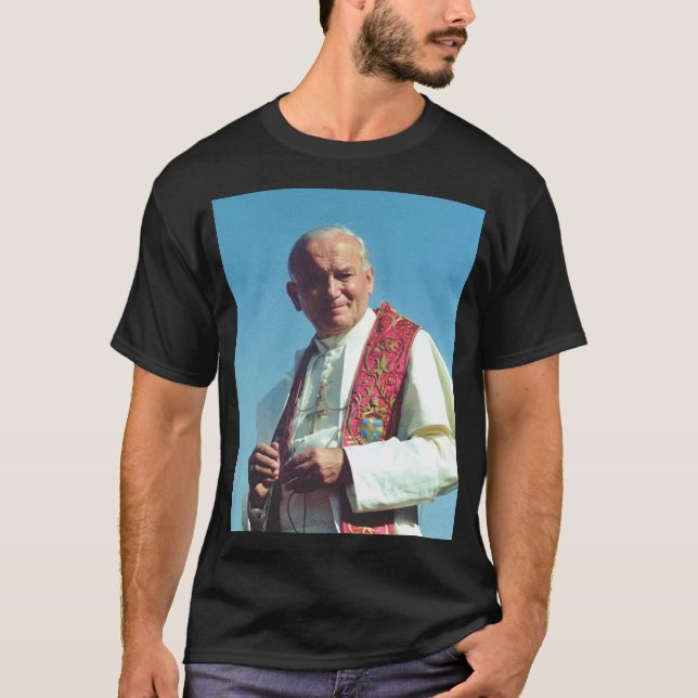 Saint John Paul II The Great Communicator Fine Art T-Shirt (Front)
