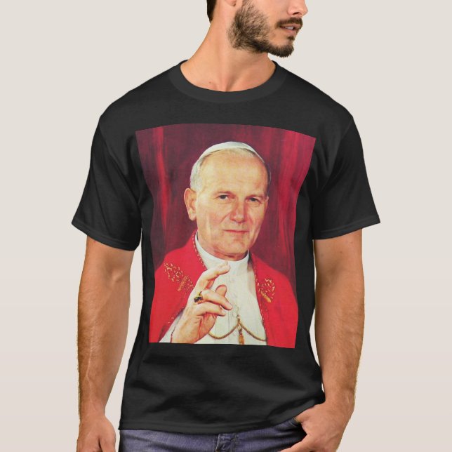 Saint John Paul II The Great Communicator Fine Art T-Shirt (Front)