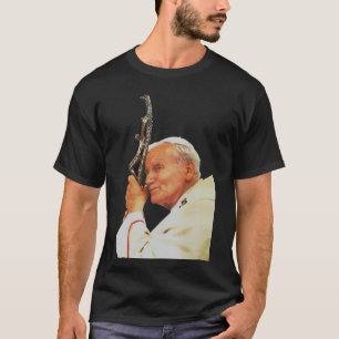Saint John Paul II The Great Communicator Fine Art T-Shirt