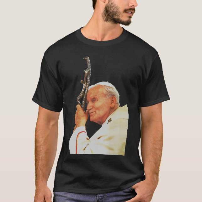 Saint John Paul II The Great Communicator Fine Art T-Shirt (Front)