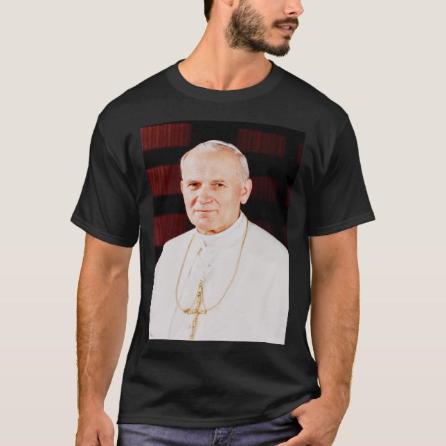 Saint John Paul II The Great Communicator Fine Art T-Shirt (Front)
