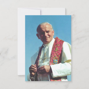 Saint John Paul II The Pilgrim of Hope Holy Card