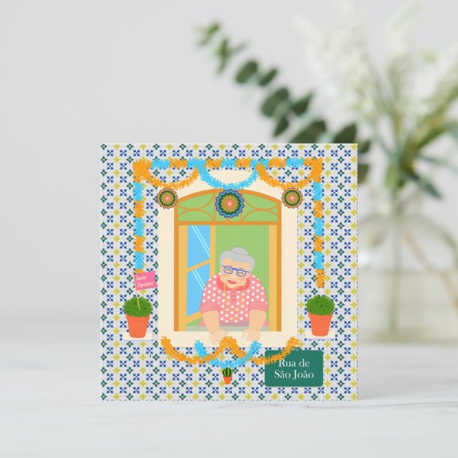 Saint John Portuguese Festa Neighbour Invitation (Standing Front)