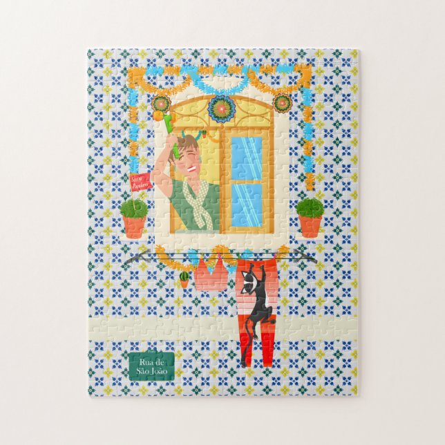 Saint John Portuguese Festa Neighbour Jigsaw Puzzle (Vertical)