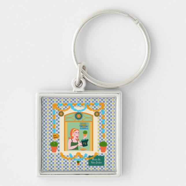 Saint John Portuguese Festa Neighbour Key Ring (Front)